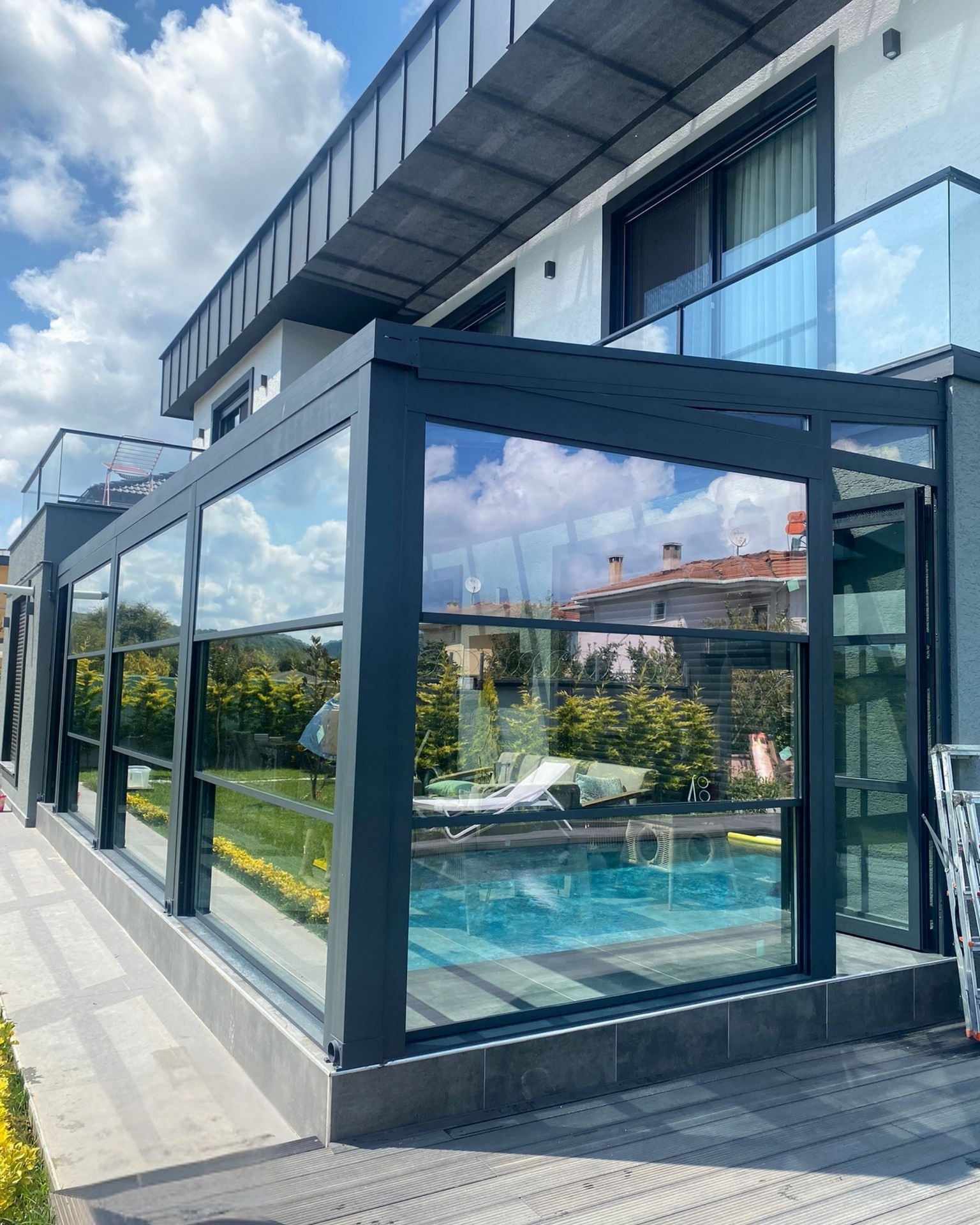 Trio Alüminyum bioklimatik pergola projesi